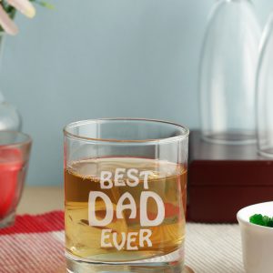 Best Dad Ever Whisky Glass