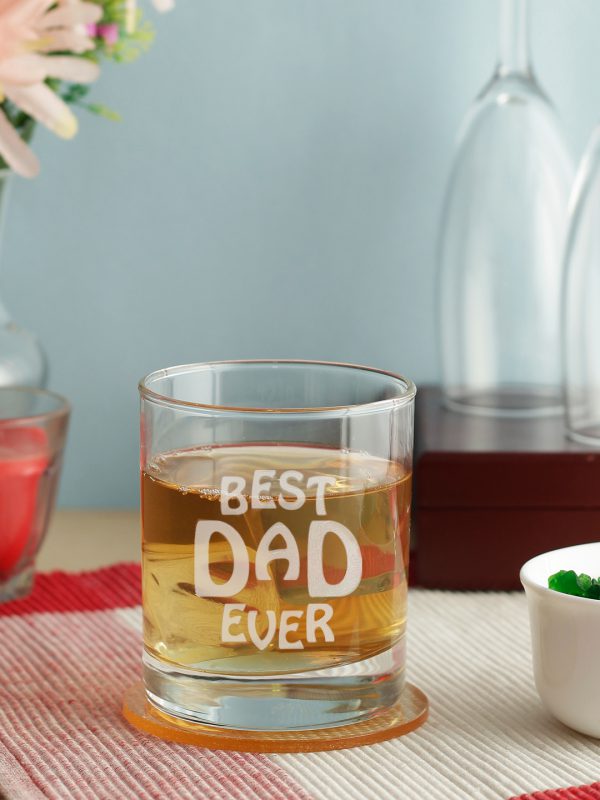 Best Dad Ever Whisky Glass